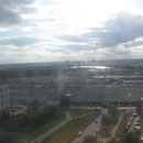 Blick aus Antoninas Fenster im 16. Stockwerk über Moskau