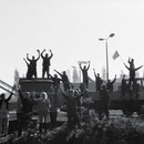 Sympathiekundgebung von  Arbeitern des Vogtlandes - ein Bild der Hoffnung.