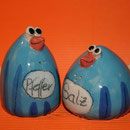 Salz/ Pfeffer Vogelpaar Artikel - Nr. 2001 / 24 € - Korkenverschluß