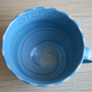 Einblick in Engeltasse mit Name  Artikel-Nr. 1127 (H 8,5 x 11,5 - 400 ml)