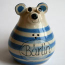 Salzstreuer "Bärlin" speziell für Berlin-Fans/ Farbe: blau/ Bestell-Nr. 2405/Preis 18,- €
