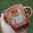 Kindertasse Mini / Motiv: "Kleine Prinzessin" Artikel - Nr 5018 / 14,- € (H 7 cm ∅ 7,5 cm, 170 ml)