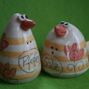 Salz/ Pfeffer Vogelpaar Artikel - Nr. 2009 /  24 € - Korkenverschluß