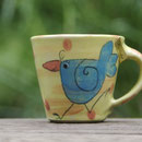 Kindertasse Mini / Motiv: "Vögelchen" Artikel - Nr. 5003/ 14,00 € ( H 7 cm ∅ 7,5 cm)