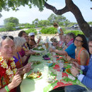 Willkommenslunch an der Beach