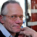 Walter Probst von Kultur für Alle am Stand in der Vesperkirche Nürtingen, Foto: Manuel Werner
