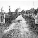 Entrée de la La ferme St-Georges, chemin du quai et du moulin à scie, baie Ellis (1908).