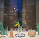 Schaufenster Leyergasse, Blautöne