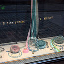 schaufenster hauptstrasse, aquamarin