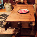 Ancien charriot industriel comme table de salon  no. 512  VENDU