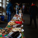 Das Kuchenbuffet ist bereit, alles selbst gebacken!