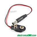 Conector para bateria 9V con plug