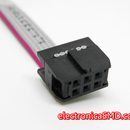 Cable conector IDC 6pines Electronica Electronico Guatemala ElectronicaSMD