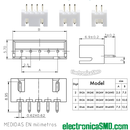 Medidas conector macho 
