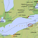 Eriesee, von Detroit bis Buffalo