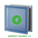 Pegasus Blue Q19 T sat Blau Seves Energy Saving U-Wert 1,5 19x19x8 Bunte Farbige Energie wärmegedämmte Glasbausteine Glassteine Wärmedämmung Glasbaustein Colour Glass Blocks Thermal Isolierglasstein Wärmeisolierte Glassteinwände Thermo Schutz Block Blok F
