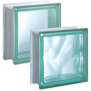Bild: Design Pegasus Q19 Glasbaustein Glasstein Glass Blocks Glasbausteine-Center Glasbausteine-Center.de Glassteine Glasbausteine Clearview Vollsicht Wave Wolke Green Grün Verde Glazen bouwstenen Glas Stegels Glasdallen glazen blokken Glasblokke glass bl