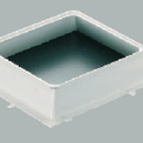 Kassette - Plastikform 200x200 für Betongläser B2020/2, B 1919/7, Gußeisen-Lüftungsgitter 20x20cm. Tile Element Glass Blocks Pavers Entretoises Élément qui permet Briques de verre paves Guías Elemento que permite Glasstahlbeton Glasdecken Glasbausteine Be
