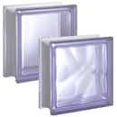 Bild: Design Pegasus Q19 Glasbaustein Glasstein Glass Blocks Glasbausteine-Center  Glasbausteine-Center.de  Glassteine Glasbausteine Clearview Vollsicht Wave Wolke Lila Lilac lilla Glasbaksteen Glas Blokke kioo Blocks بلوک شیشه ای Üvegtégla Cam Bloklar Ст