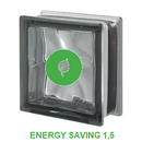 Pegasus Nordic Q19 O sat 1 lato  Grau Seves Energy Saving U-Wert 1,5 19x19x8 Bunte Farbige Energie wärmegedämmte Glasbausteine Glassteine Wärmedämmung Glasbaustein Colour Glass Blocks Thermal Isolierglasstein Wärmeisolierte Glassteinwände Thermo Schutz Fu