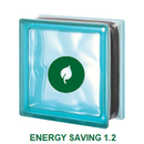 Glasstein Glasbaustein Energy Saving Wärmedämmung Thermoblock u 1,2 GlassBlocks Azur Aquamarina Pegasus 19x19