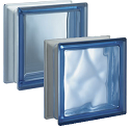 Bild: Design Pegasus Q19 Glasbaustein Glasstein Glass Blocks Glasbausteine-Center Glasbausteine-Center.de Glassteine Glasbausteine Clearview Vollsicht Wave Wolke Blau Blue Blu Bleu Glasblock Glazen bouwstenen Glas Stegels Glasdallen glazen blokken Glasblo