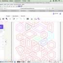Hier sind die Brother Canvas Stoffzuschnitt Schablonenteile für die Hexagons 1-20.