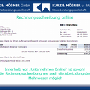 Rechnungsstellung online