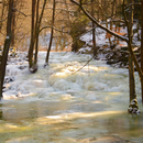 Fluss Selke Wasserfall bei Alexisbad ( Harz )
