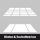 Böden, Bodenbeläge und Sockelleisten >