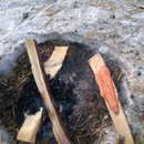 Lachs auf Buchenholz