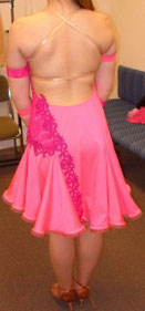 Turnierkleid von hinten