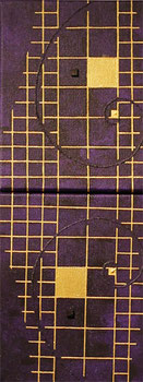 Golden Grid 6 mini me  purple   F0×2 140mm×360mm  Acrylic 2012