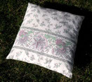 coussin fleuri