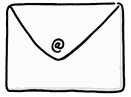 Sketechnotes: E-Mail, Mail, Briefumschlag @