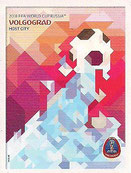 CROMO DE FÚTBOL - MUNDIAL DE RUSIA - 2.018 (PANINI) PÓSTERES DE LAS SEDES - VOLGOGRAD - Nº 26 (NUEVO) 0,40€.