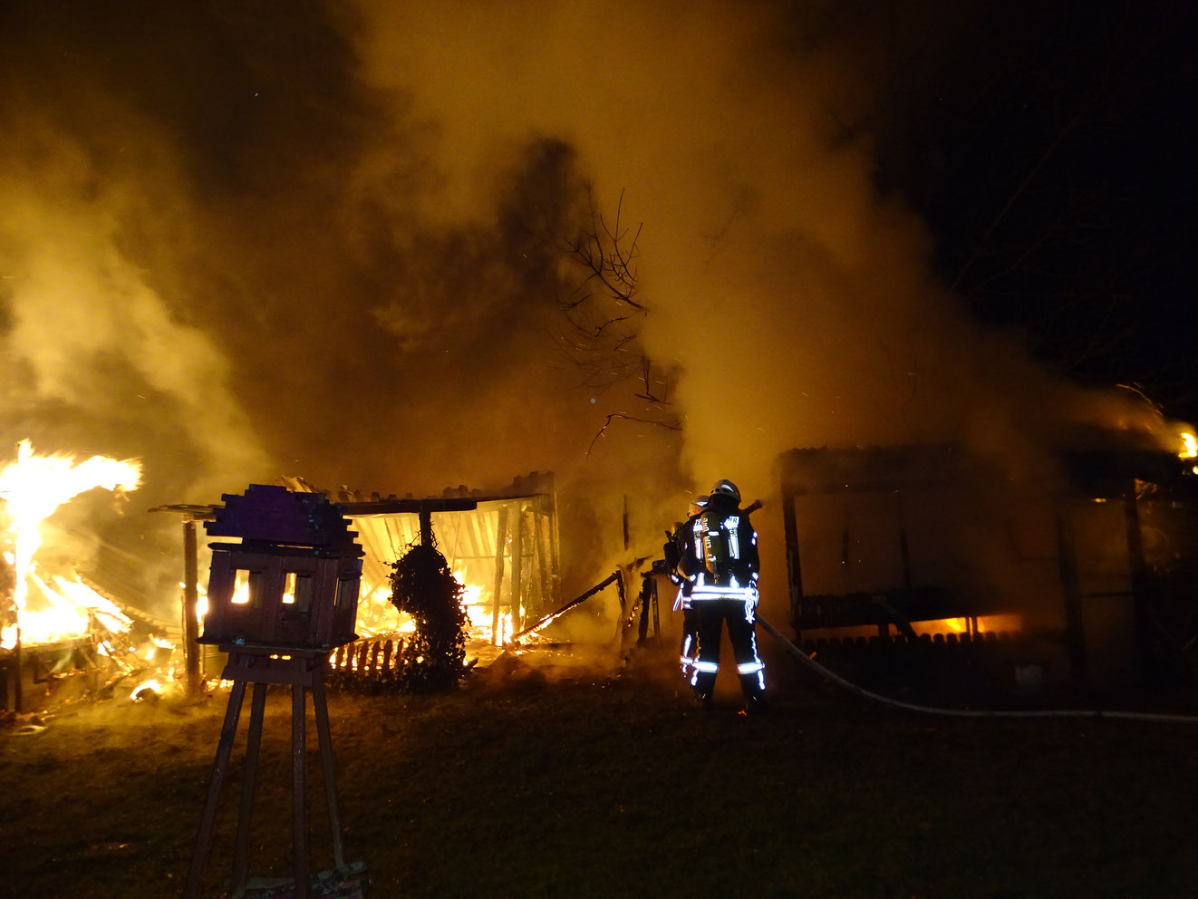 Brand Eschhofen 11.11.2017 - (c) FF Limburg