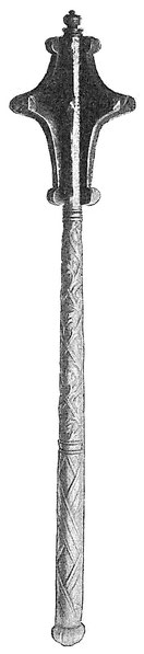 Fig. 7. Italienischer Streitkolben, Beginn des 16. Jahrhunderts. (Sammlung der Kaiserl. Eremitage zu St. Petersburg.)