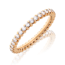 Feiner Rotgold Alliance Ring mit Brillanten von der Goldschmiede OBSESSION Zürich und Wetzikon.