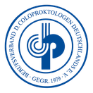 Logo und Link des Berufsverbandes der Koloproktologen Deutschlands