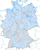 Karte zur Verbreitung der Spießente im Winter in Deutschland.