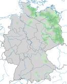 Karte zur Verbreitung der Schellente während der Brutzeit. 