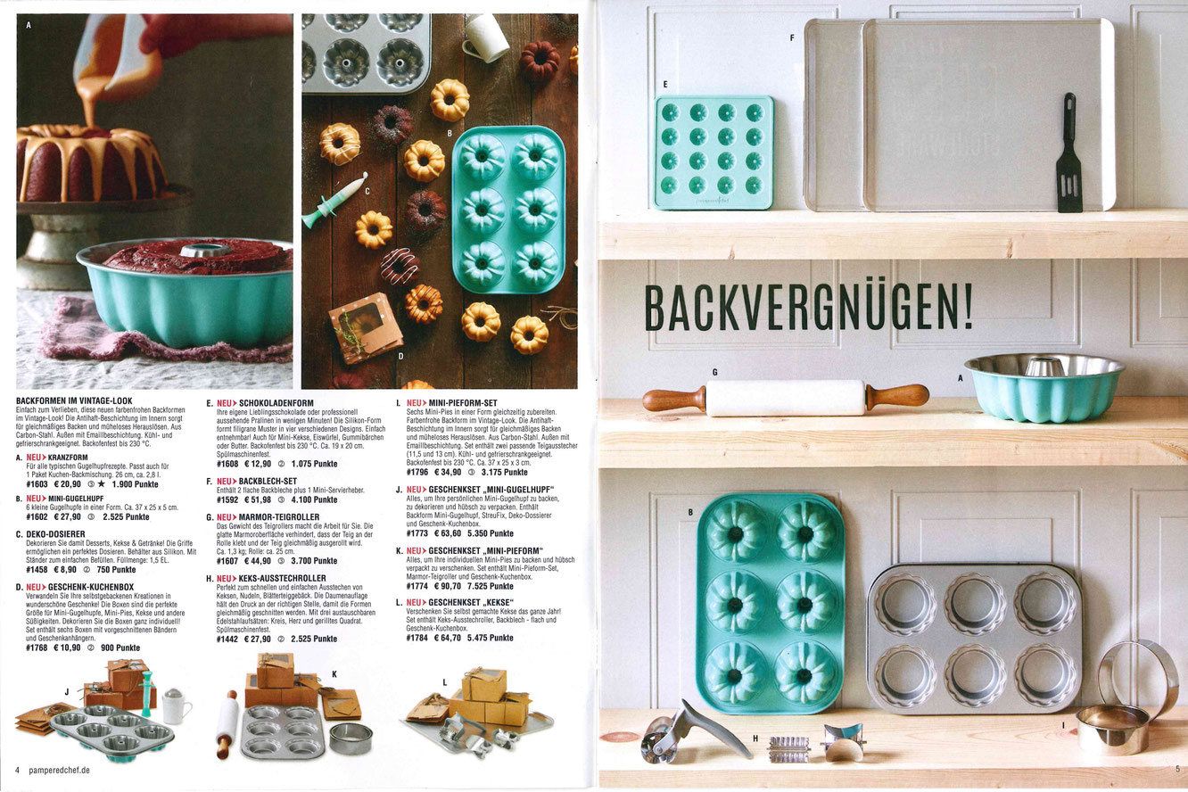 Neuer Pampered Chef Katalog kuechenfreudes Webseite!