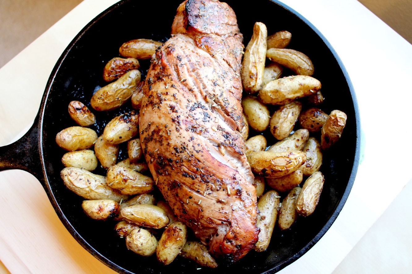 One Skillet Roasted Pork Tenderloin with Potatoes Homemade Nutrition