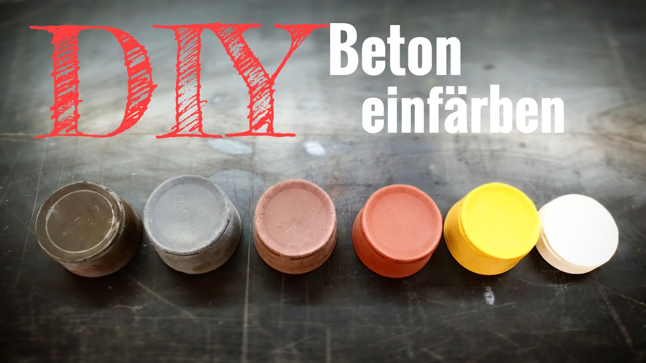 Wie kann ich Beton einfärben? - Baue dir deine Designmöbel einfach