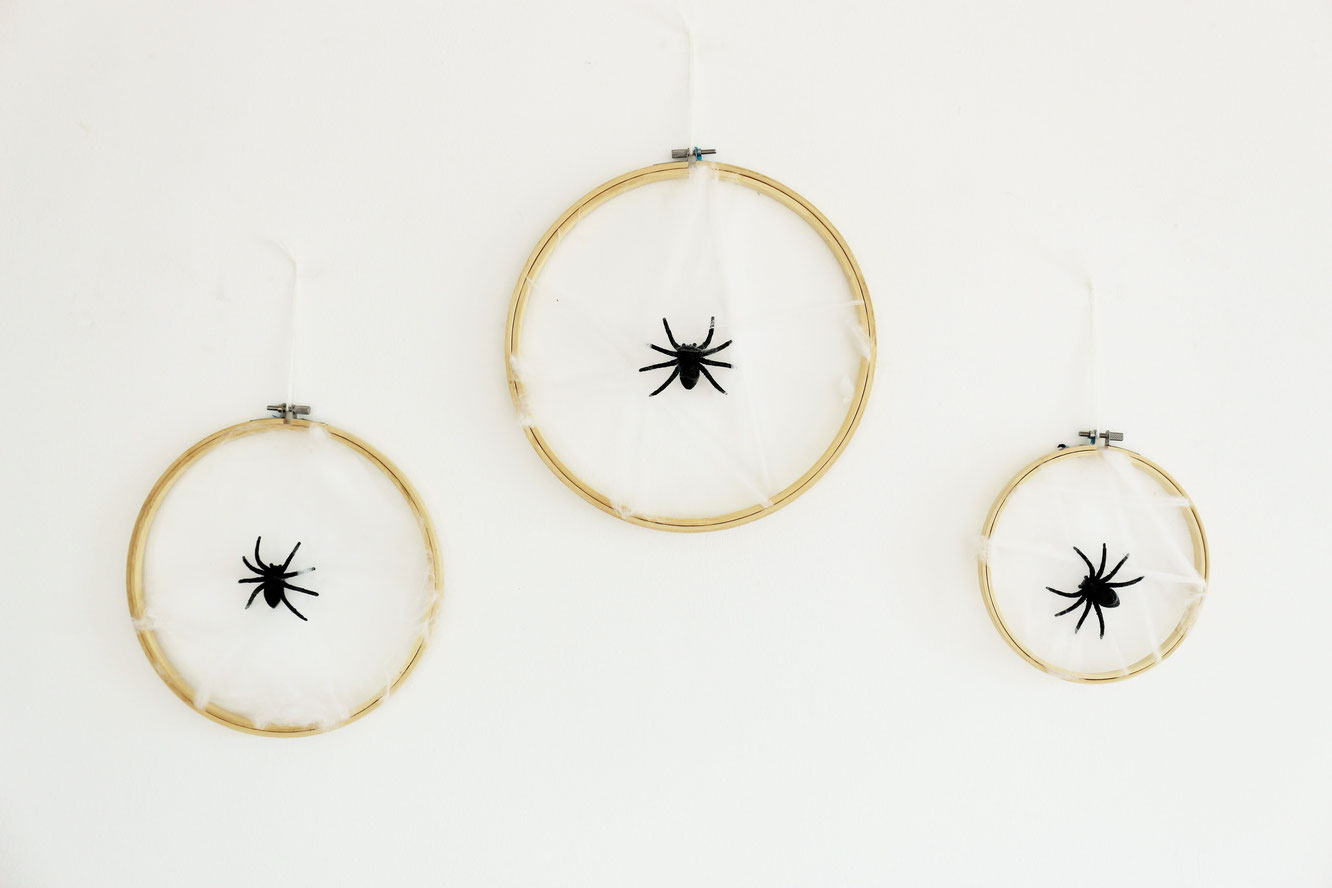 DIY Halloween Party Deko als Spinnennetz - Partystories Blog
