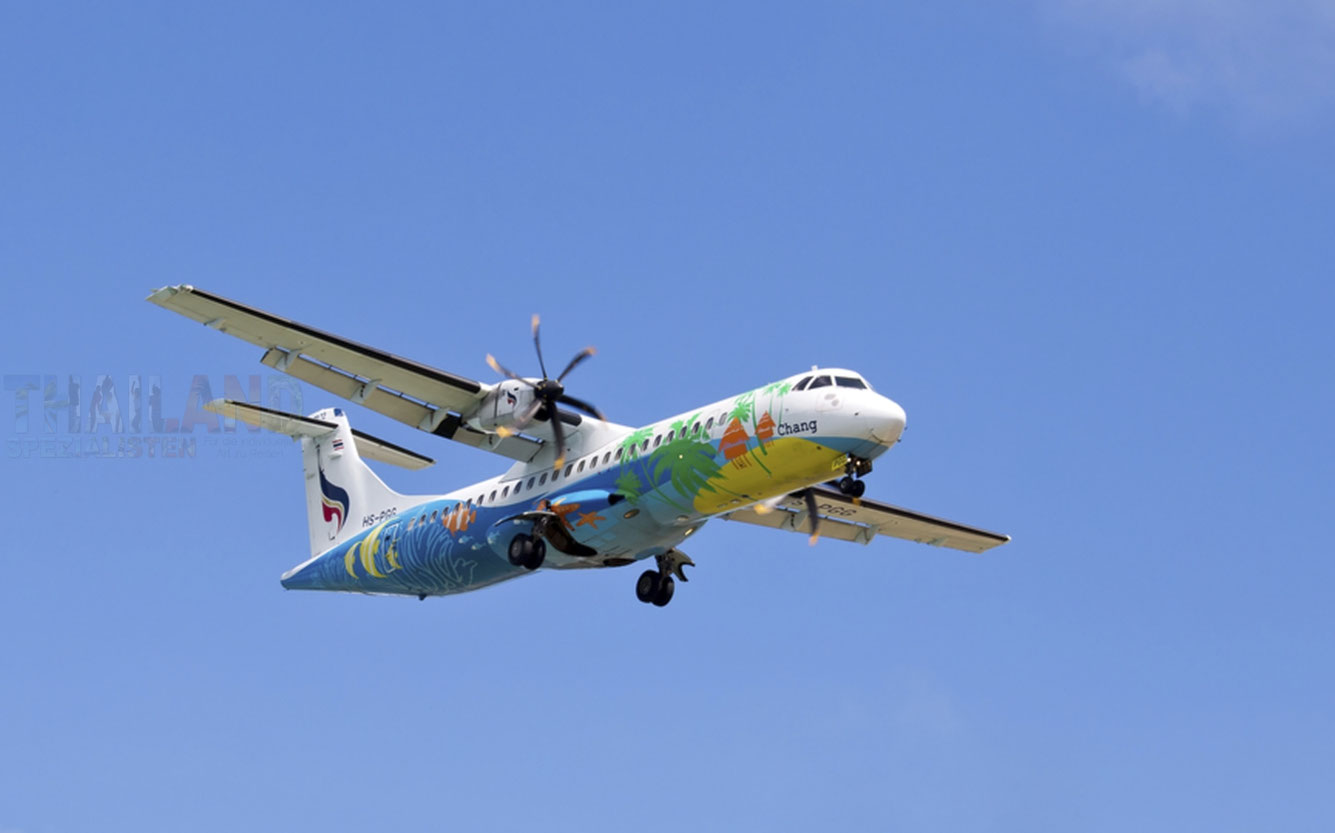 Bangkok Airways, PG im Landeanflog auf Koh Samui (USM)
