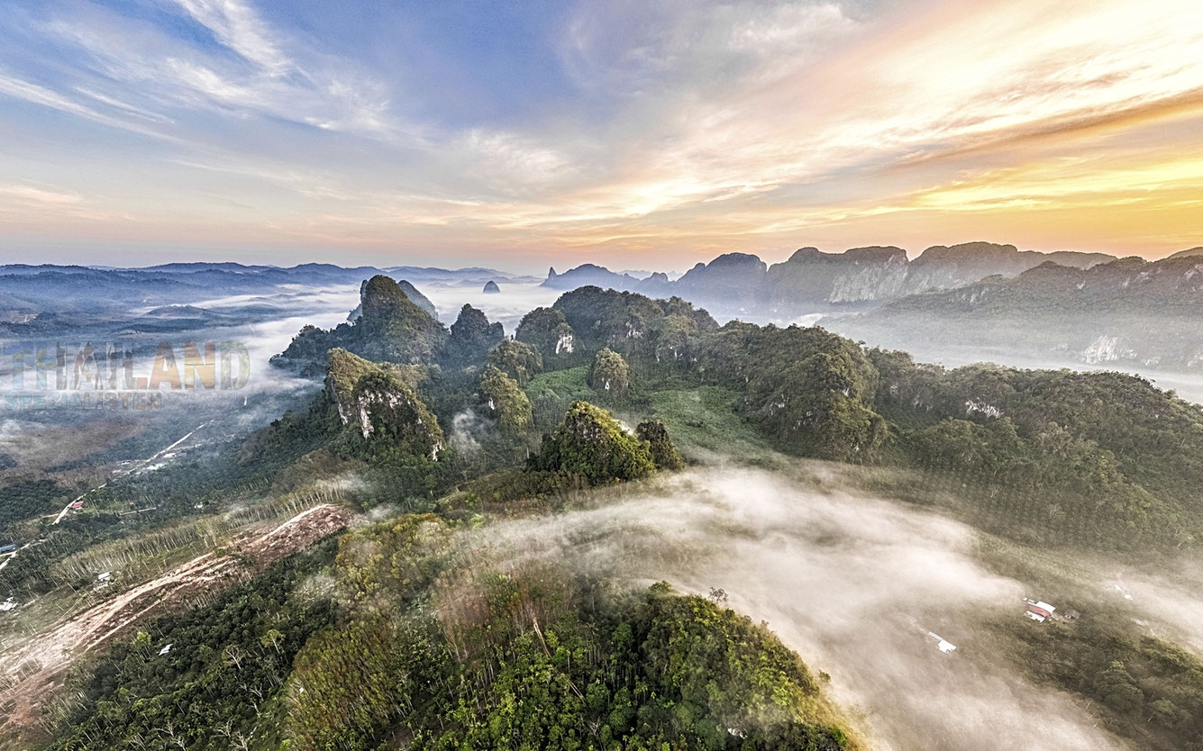 Rice terraces near Doi Tapang in Chumphon, Thailand