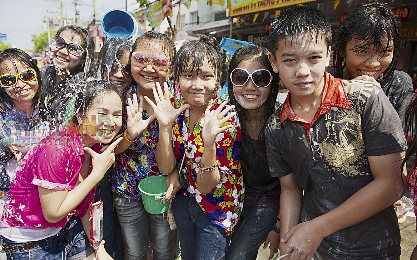 Songkran-Festival im April, Thailand
