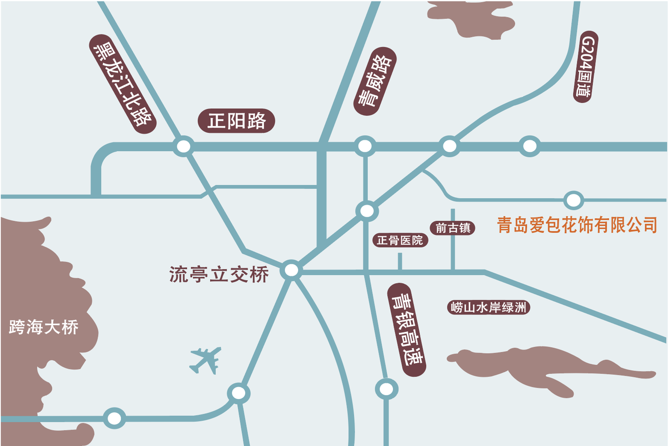 青島本工場地図